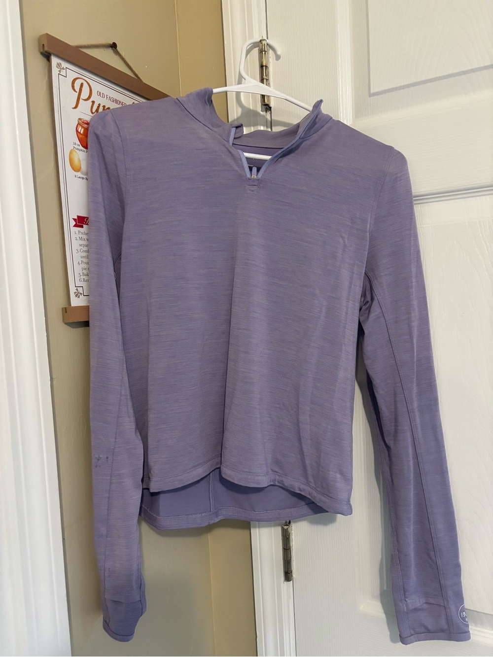 allbirds Lavender Hooded Long-Sleeve Pullover